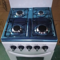 Oven terintegrasi 4-in-1 dengan kaca Tempered, kompor Gas pembakar Multi-in, dilengkapi dengan kompor Gas