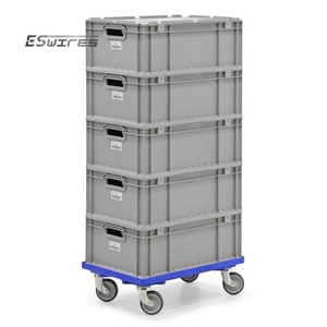Transporte logístico de metal personalizado de acero dulce Q235 Dolly móvil con ruedas - Product Image 5