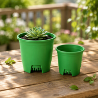 Pots à fleurs en PP légers de haute qualité avec trou de drainage et matériau biodégradable - Mini pots de jardin et pots d'intérieur pour bonsaï