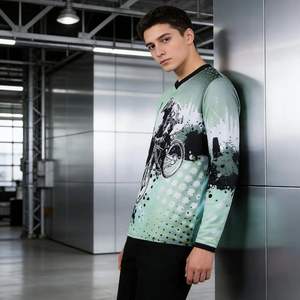 Ropa <span class=keywords><strong>de</strong></span> Ciclismo MTB Unisex Personalizada, Ligera y Elástica ProLevel, Absorbe la Humedad, Anti-Rozaduras, <span class=keywords><strong>para</strong></span> Entrenamiento <span class=keywords><strong>de</strong></span> Descenso - Product Image 5