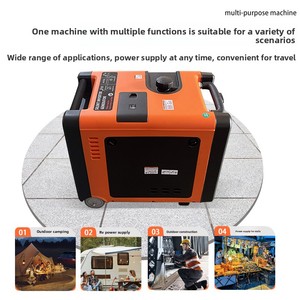 Générateur Inverter Portable à <span class=keywords><strong>Essence</strong></span> Super Silencieux 220V 50Hz Moteur 4 Temps Poignée Rétractable pour Maison Camping VR Voyage - Product Image 2
