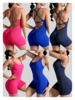 Ensemble de yoga de sport et de fitness respirant en deux pièces à bas prix en gros \ Ensemble de yoga à manches coupées et autres ensembles de yoga sexy mixtes