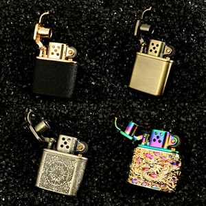 Briquet au kérosène de style ancien Jiumen, avec roue à silex, vintage, rétro, modification Guan Gong, coupe-vent, logo, <span class=keywords><strong>flamme</strong></span> - Product Image 3