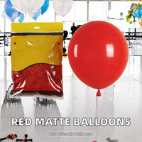 Ballons en caoutchouc UW Haorun 12 pouces 2,8g, 100 pièces par paquet, haute qualité, rouge mat, écologiques, pour fêtes d'enfants et vacances