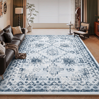 Tapis de salon, couverture complète de chambre à coucher, tapis pour canapé et table basse, résistant à la saleté, antidérapant, tapis en fausse fourrure lavable