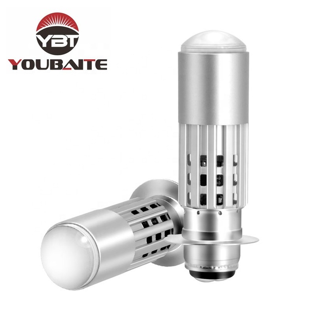 Motorcycle Moto LED Headlight Headlamp Bulb Motorbike Head Lamp Light Bulbs Ultra Bright White H6 H6M P15D 1500LM