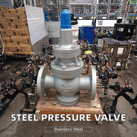 Régulateur de pression hydraulique ANSI DIN PN16 PN25 à corps en acier inoxydable DP27, vannes de réduction de pression pour l'huile