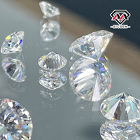 SICGEM Moissanite de laboratoire taille brillant rond 0,7-2,9 mm en vrac avec jeu de couleurs/effet de feu pour chaînes tennis, prix de gros