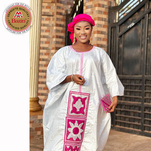 <span class=keywords><strong>Robe</strong></span> <span class=keywords><strong>Bazin</strong></span> Personnalisable !! Dashiki Africain Brodée Rose pour Femmes Nigérianes, <span class=keywords><strong>Robe</strong></span> de Soirée de Mariage Longue, <span class=keywords><strong>Bazin</strong></span> Riche <span class=keywords><strong>Blanc</strong></span> - Product Image 5