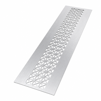 Panneau en aluminium perforé à trous triangulaires géométriques renforcé en carton ondulé personnalisé avec ventilation pour écran décoratif et façade