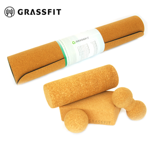 Colchoneta de goma 100% Natural <span class=keywords><strong>para</strong></span> <span class=keywords><strong>yoga</strong></span>, juego de esteras de goma antideslizantes de corcho, respetuosas con el medio ambiente, FSC REACH, matte - Product Image 2