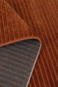 Alfombra Ecológica de Chenilla Gris Luna con Rayas, de Pelo Corto, Lavable, Antideslizante, de Poliéster y Algodón, para Sala de Estar Moderna, Venta al Por Mayor - Product Image 3