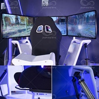 Precio de fábrica Car Simulator Car Racing Arcade Game Machine 6Dof Motion Simulator 3 Screen Driving Car para la venta
