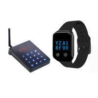 BYHUBYENG CS-200F Système d'Appel Sans Fil pour Cuisine et Restaurant, 2 Claviers, 4 Montres, Téléavertisseur de Chef et Serveur, Étanche IPX56
