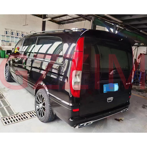 Kit de carrosserie ancien à nouveau pour VIANO 2006-2015 Grille de pare-chocs avant et arrière au style Maybach avec découpes pour <span class=keywords><strong>crochet</strong></span> de remorquage - Product Image 4