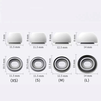 Coussinets d'écouteurs en silicone DATA FROG pour Airpods Pro 1/2, coussinets d'oreille avec trou de décompression, compatibles avec les Air Pods Pro