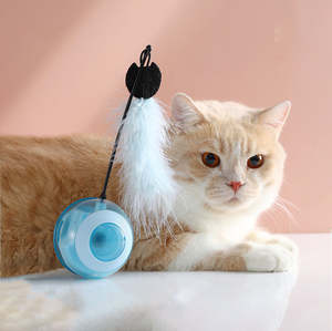 Juguete Interactivo Automático para Gatos de Interior con Plumas, Venta al por Mayor, Ecológico, Moderno y de Lujo, Juguetes Inteligentes para Gatos - Product Image 1