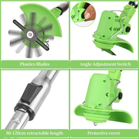 Tondeuse à chaîne sans fil alimentée par batterie et chargeur rapide Lame 3-en-1 Weed Wacker Eaters Machine à couper l'herbe