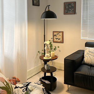 Đèn sàn gió Bắc Âu đơn giản hiện đại phòng khách phòng ngủ Nghiên Cứu Đèn đầu giường Kệ sáng tạo đèn bàn dọc - Product Image 6