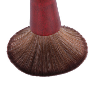 Cepillo para peinar el cabello con mango de madera, cerdas suaves, forma de paleta, para uso en salón de belleza y barbería, color rojo - Product Image 2