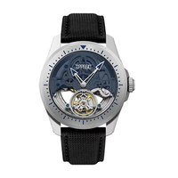 Montres mécaniques chinoises de haute qualité en acier inoxydable, étanches 5 ATM, squelette transparent, Reloj Montre Automatique personnalisée