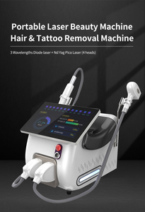 Machine à laser diode portable 2 en 1 avec écran tactile de 15,6 pouces, longueurs d'onde 808/755/1064 nm pour l'épilation permanente - Product Image 3