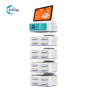 Station de recharge portable à 16 emplacements pour banques d'alimentation partagées avec lecteur de carte - Product Image 3