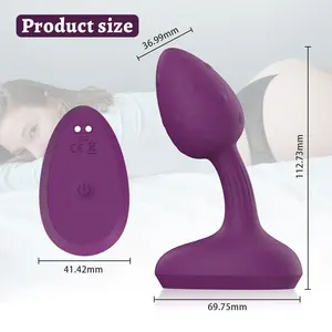Ylove APP mainan sumbat Anal silikon produk seks mainan seks bergetar Vagina Vibrator Anal