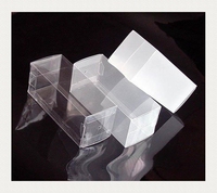 Boîte en plastique transparente pliable personnalisée avec logo imprimé, plusieurs tailles, emballage transparent pour cadeau, jouet, cosmétique, emballage de vente au détail