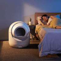 Bac à litière automatique pour chat entièrement fermé, autonettoyant, toilette intelligente pour chat, contrôle des odeurs, silencieux pour chats d'intérieur