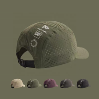 Cappellino da Baseball Unisex a Rapida Asciugatura con Perforazioni Laser, Traspirante, Visiera Corta, Protezione UV, per Corsa, Pesca, Campeggio