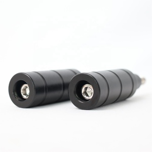 Xe máy sửa đổi màu đen M6 M8 Chắn Bùn ngã ba gắn đèn PHA ĐUÔI tại chỗ ánh sáng màu đen khung hình trụ - Product Image 2