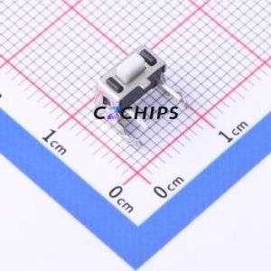 TS-KG01V-AB50F Tactile Switch Through hole Switch Single Pole Single Throw Rectangle Button 2.5N Right Angle Insert - Product Image 1