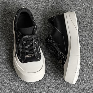 Zapatos de plataforma versátiles básicos para hombre, estilo nicho, suela gruesa, a la moda, verano 2025, nuevo diseño, informales, transpirables, de mezclilla lavada - Product Image 4