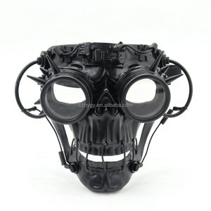 Máscara de calavera de terror Cyberpunk Steampunk de alta calidad con gafas para bodas o fiestas de <span class=keywords><strong>Halloween</strong></span>/ Burning Man - Product Image 1