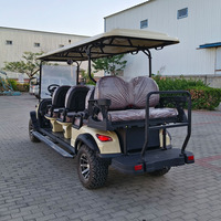 Voiturette de golf électrique chinoise 6 places avec batterie lithium-ion certifiée CE, autonomie 70-90 km, style buggy, à vendre