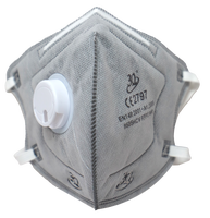 Masque anti-poussière de chantier FFP2 avec valve, pour la protection contre la poussière et les particules