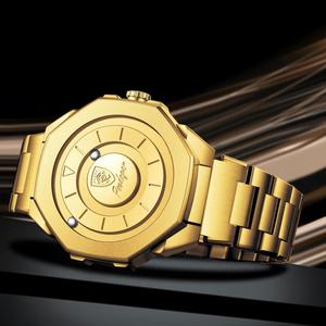 Reloj de Cuarzo Poedagar 670 para Hombre, con Esfera sin Espejo, Resistente al Agua, con Correa de Acero Inoxidable - Product Image 3