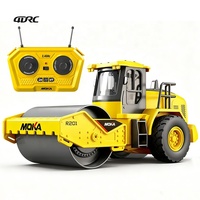 4DRC 1/14 Scale 4-Channel 2.4GHz RC Engineering Road Roller Remote Control Construction Vehicle Toy with Full Function Movement
