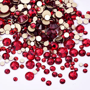 BOBOHOO diamantes de imitación a granel 100 tamaño de mezcla bruta no Hotfix oro Flatback cristal Strass diamantes de imitación para vaso - Product Image 4