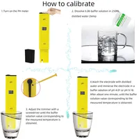 pH-mètre numérique jaune ATC, testeur d'acidité de l'eau, stylo de poche pour tester l'eau de piscine