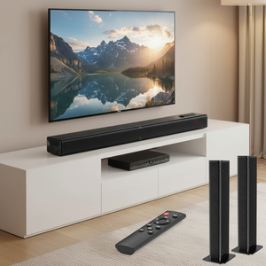 Barra de sonido separable Samtronic 2 en 1, altavoz de TV con Bluetooth montado en la pared con cable multimedia HD para cine en casa 60W - Product Image 4