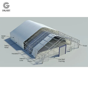 GAXTENT Structure préfabriquée <span class=keywords><strong>en</strong></span> acier Kits de construction <span class=keywords><strong>en</strong></span> métal Entrepôt de stockage de ferme bon marché et garage à ossature PVC et <span class=keywords><strong>bois</strong></span> - Product Image 4