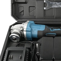 Meuleuse d'angle électrique sans fil 20V 8500 tr/min sans balais rechargeable pour la découpe et le meulage du métal avec 2 batteries