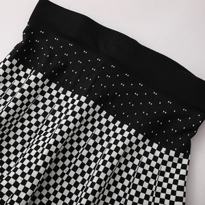 Váy len nữ dáng chữ A, dài qua gối, cạp cao, in logo tùy chỉnh, kiểu dáng thanh lịch - Product Image 2