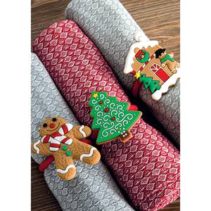 Set di 6 Portacartellini con Asciugamano a Forma di Pan di Zenzero (NA24) - Product Image 1