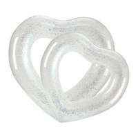 Bouée gonflable géante en forme de cœur de 120 cm, anneau de natation en PVC écologique et imperméable pour adultes et enfants, décorations pour piscine et plage