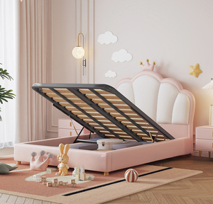 <span class=keywords><strong>Letto</strong></span> <span class=keywords><strong>singolo</strong></span> scorrevole moderno e personalizzabile, modello Castello dei Sogni con sponda di protezione per bambine, comodo mobile in legno per camera da <span class=keywords><strong>letto</strong></span> - Product Image 5