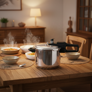 Nuovo Modello <span class=keywords><strong>Pentola</strong></span> <span class=keywords><strong>a</strong></span> <span class=keywords><strong>Pressione</strong></span> Antiesplosione da <span class=keywords><strong>5</strong></span> <span class=keywords><strong>Litri</strong></span> in Alluminio Ecologico Serie 90 per Piano Cottura <span class=keywords><strong>a</strong></span> Induzione AMAcasa All-Season - Product Image 6