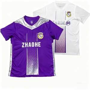 थाई प्रशिक्षण किट के लिए उच्च गुणवत्ता कस्टम वयस्क सॉकर पूर्ण सेट वर्दी 100% पॉलिएस्टर त्वरित शुष्क सांस लेने योग्य - Product Image 1